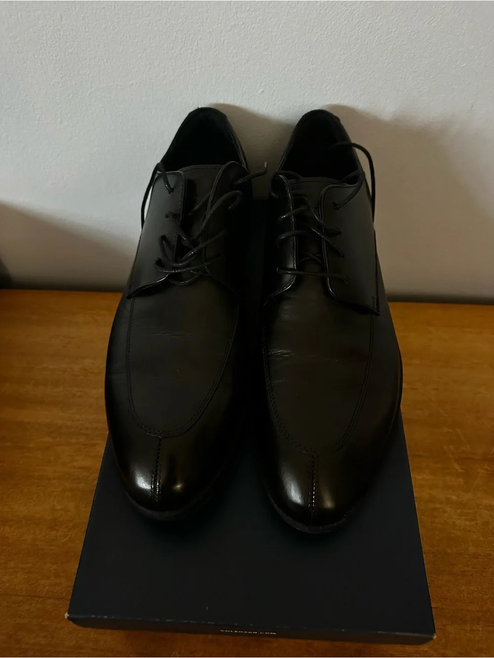 Cole Haan Black Henry Grand Split Oxfords